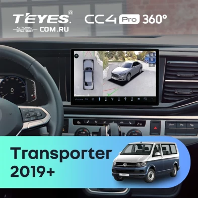 Штатная магнитола Teyes CC4 Pro 360 12/256 Volkswagen Transporter (T6) 2019+ (13")