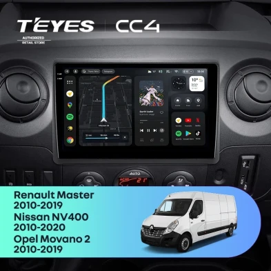 Штатная магнитола Teyes CC4 8/128 Nissan NV400 (2010-2020) F2
