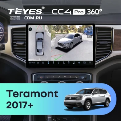 Штатная магнитола Teyes CC4 Pro 360 12/256 Volkswagen Teramont 2017+ (11")