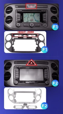 Штатная магнитола Teyes CC3 6/128 Volkswagen Tiguan 1 NF (2006-2017) F1