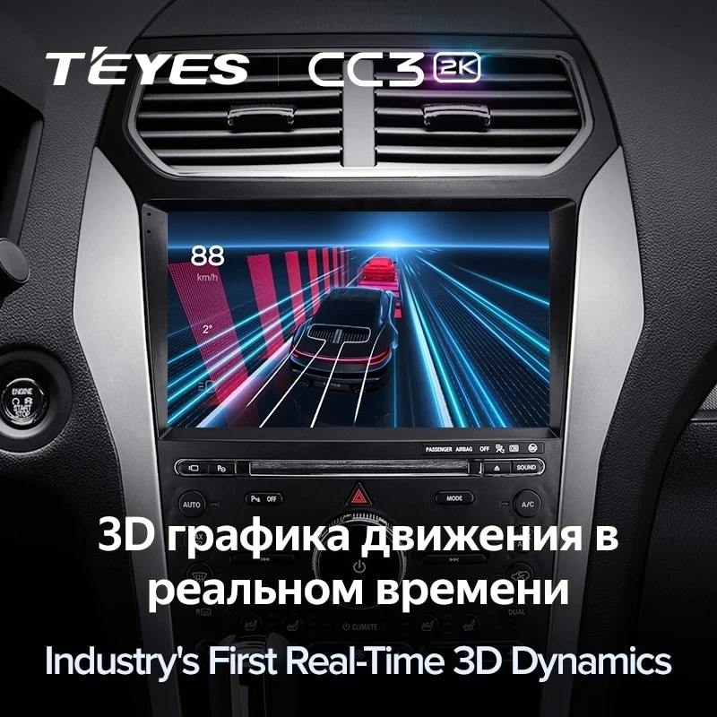 Штатная магнитола Teyes CC3 2K 360 6/128 Ford Explorer 5 (2011-2019) Тип-A