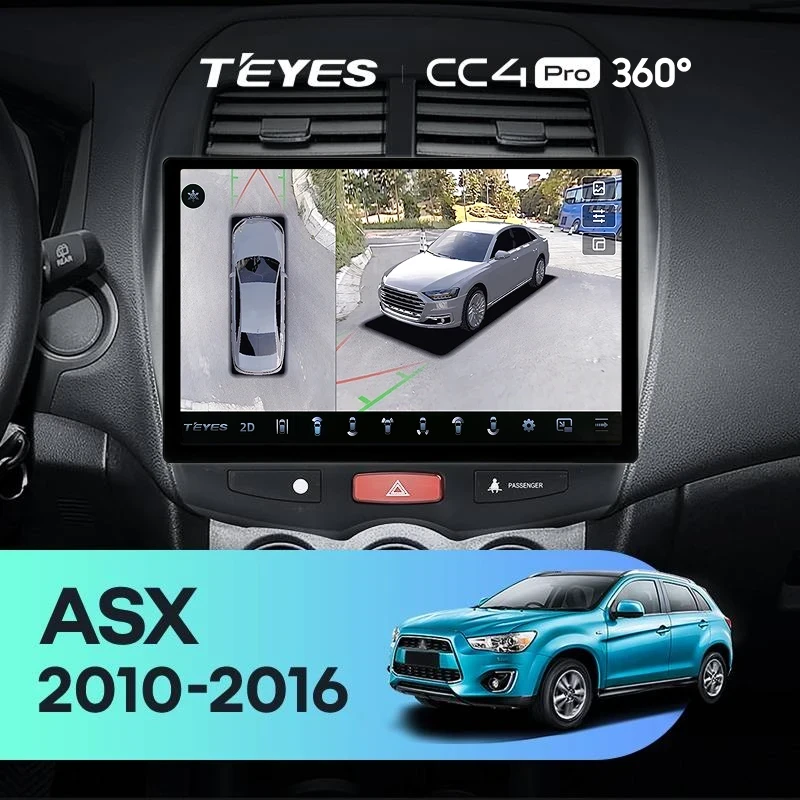 Штатная магнитола Teyes CC4 Pro 360 8/128 Mitsubishi ASX 1 (2010-2016) Тип-A (11")