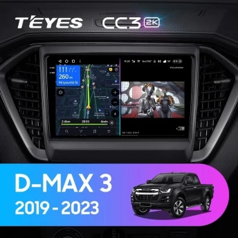 Штатная магнитола Teyes CC3 2K 4/64 lsuzu D-MAX 3 RG (2019-2023)