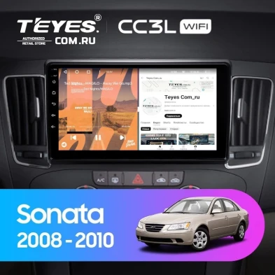 Штатная магнитола Teyes CC3L WiFi 2/32 Hyundai Sonata NF (2008-2010) F2