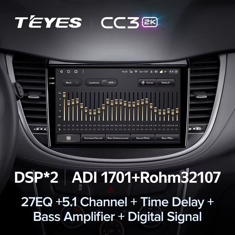 Штатная магнитола Teyes CC3 2K 4/32 Chevrolet Tracker 3 (2013-2017) F2