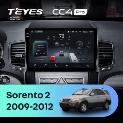 Штатная магнитола Teyes CC4 Pro 8/128 Kia Sorento 2 XM (2009-2012) Тип-B