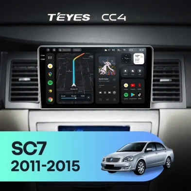 Штатная магнитола Teyes CC4 6/64 Geely SC7 (2011-2015)