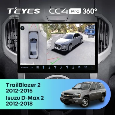 Штатная магнитола Teyes CC4 Pro 360 8/128 Chevrolet TrailBlazer 2 (2012-2015) (13")