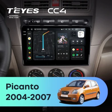 Штатная магнитола Teyes CC4 6/64 Kia Picanto SA Morning (2004-2007)