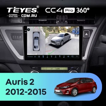 Штатная магнитола Teyes CC4 Pro 360 8/128 Toyota Auris 2 E180 (2012-2015) Правый руль