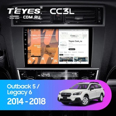 Штатная магнитола Teyes CC3L 4/64 Subaru Legacy 6 (2014-2017)