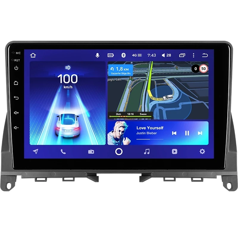 Переходная рамка Mercedes-Benz C-Class 3 W204 S204 (2006-2011) (9")