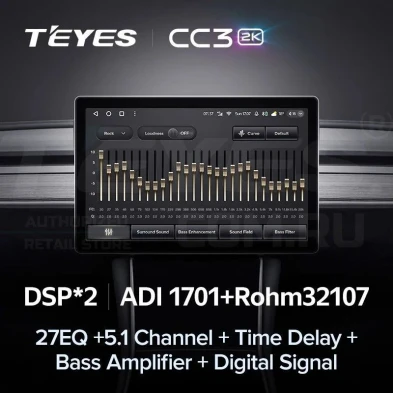 Штатная магнитола Teyes CC3 2K 4/64 Mitsubishi L200 5 (2015-2019) климат контроль F2 (11")