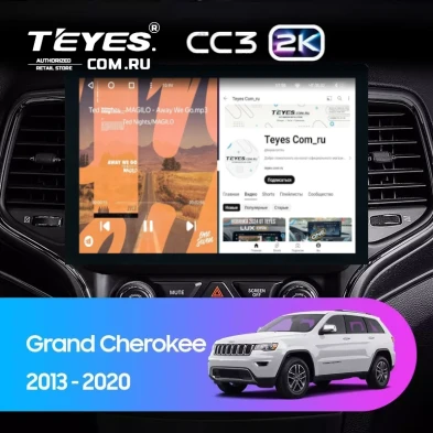 Штатная магнитола Teyes CC3 2K 6/128 Jeep Grand Cherokee WK2 (2013-2020) F1 (13")