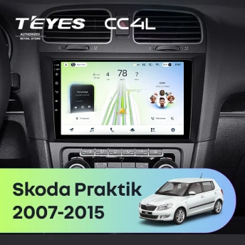 Штатная магнитола Teyes CC4L 6/64 Skoda Praktik (2007-2015)