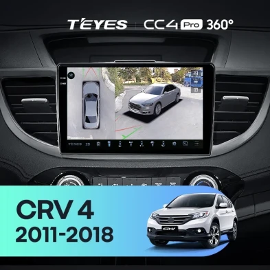 Штатная магнитола Teyes CC4 Pro 360 12/256 Honda CR-V 4 RM RE (2011-2018) 9" Тип-A