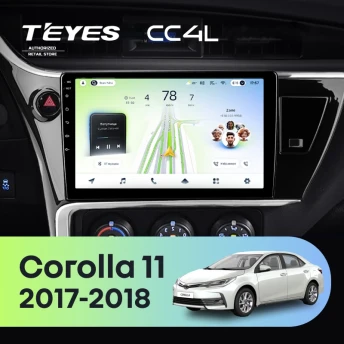 Штатная магнитола Teyes CC4L 6/64 Toyota Corolla 11 (2017-2018) F2