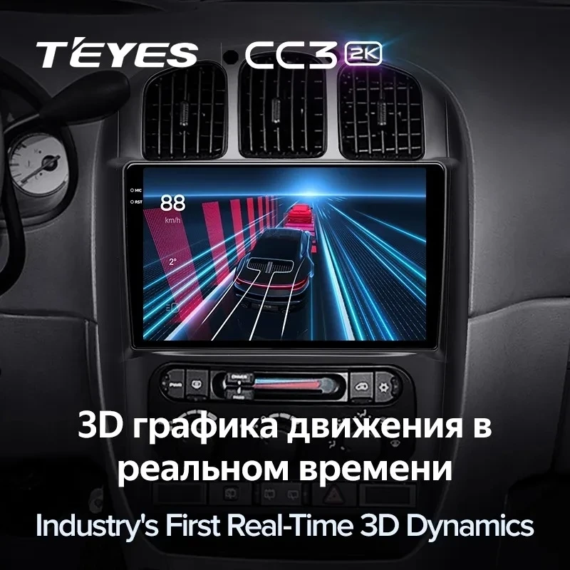 Штатная магнитола Teyes CC3 2K 4/32 Dodge Caravan 4 (2000-2007) Тип-A