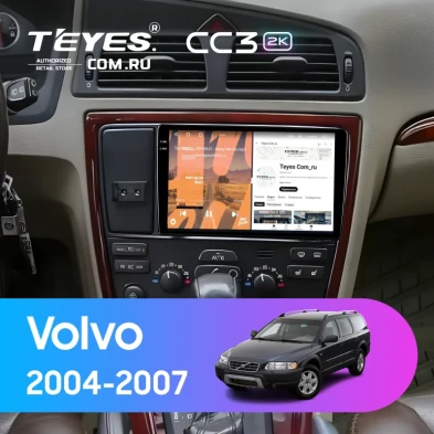 Штатная магнитола Teyes CC3 2K 4/64 Volvo XC70 V70 (2004-2007)