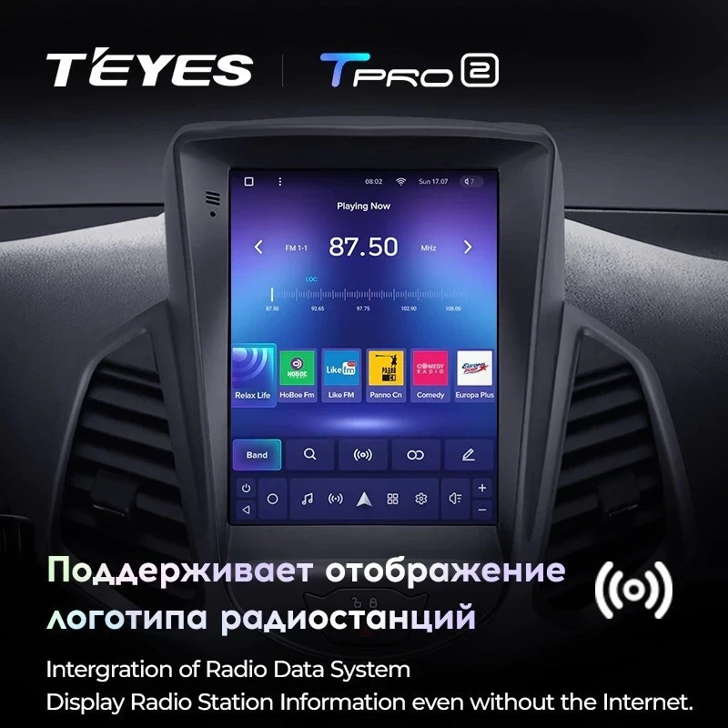 Штатная магнитола Tesla style Teyes TPRO 2 6/128 Ford EcoSport (2014-2018)