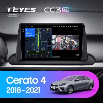 Штатная магнитола Teyes CC3 2K 360 6/128 Kia Cerato 4 (2018-2021)