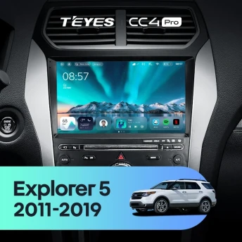 Штатная магнитола Teyes CC4 Pro 8/128 Ford Explorer 5 (2011-2019) Тип-B