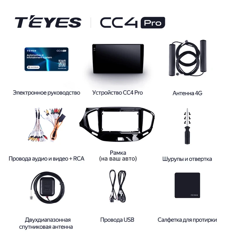 Штатная магнитола Teyes CC4 Pro 12/256 Subaru XV (2011-2015) Тип-A