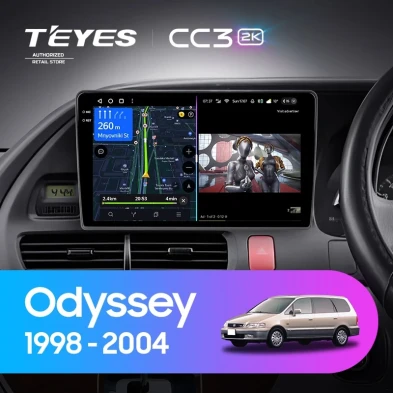 Штатная магнитола Teyes CC3 2K 4/32 Honda Odyssey RL1 (1998-2004) Тип-A Правый руль