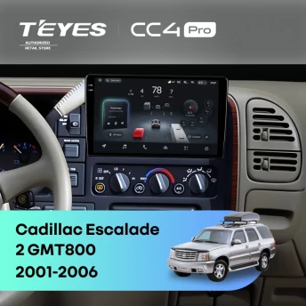 Штатная магнитола Teyes CC4 Pro 8/128 Cadillac Escalade 2 GMT800 (2001-2006)