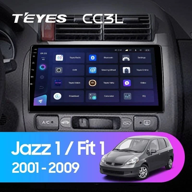 Штатная магнитола Teyes CC3L 4/64 Honda Fit 1 (2001-2009)