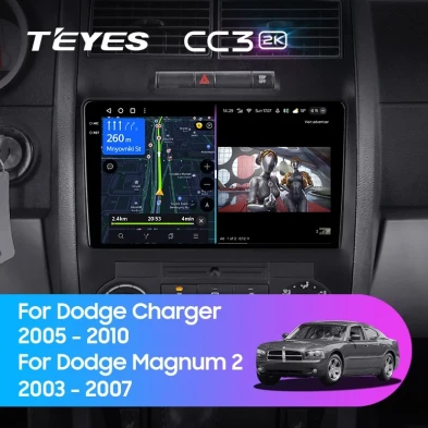 Штатная магнитола Teyes CC3 2K 4/32 Dodge Charger 6 LX (2005-2010)