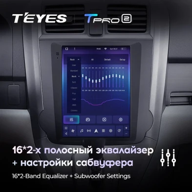 Штатная магнитола Tesla style Teyes TPRO 2 4/64 Honda CR-V 3 RE (2006-2012) Тип-A