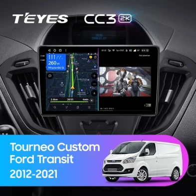 Штатная магнитола Teyes CC3 2K 4/64 Ford Transit (2012-2021) F1