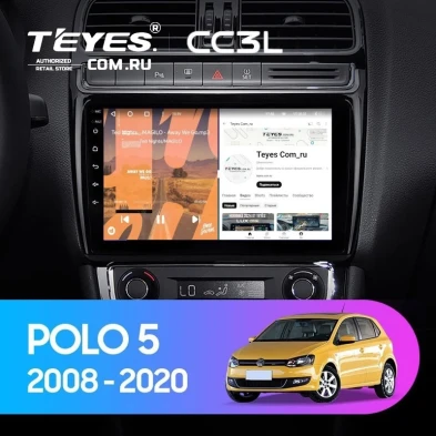 Штатная магнитола Teyes CC3L 4/32 Volkswagen Polo 5 (2008-2020)