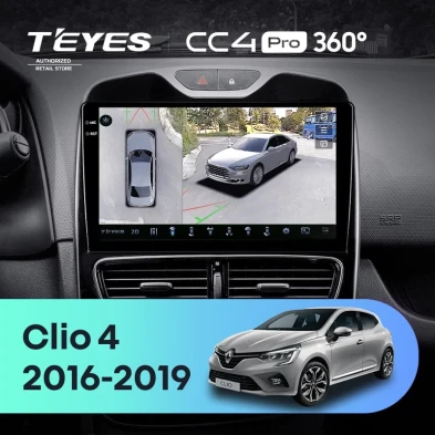 Штатная магнитола Teyes CC4 Pro 360 12/256 Renault Clio 4 BH98 KH98 (2016-2019)