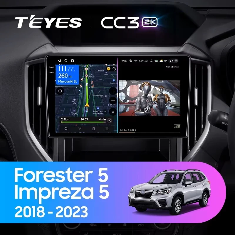 Штатная магнитола Teyes CC3 2K 4/64 Subaru Impreza 5 (2018-2023)
