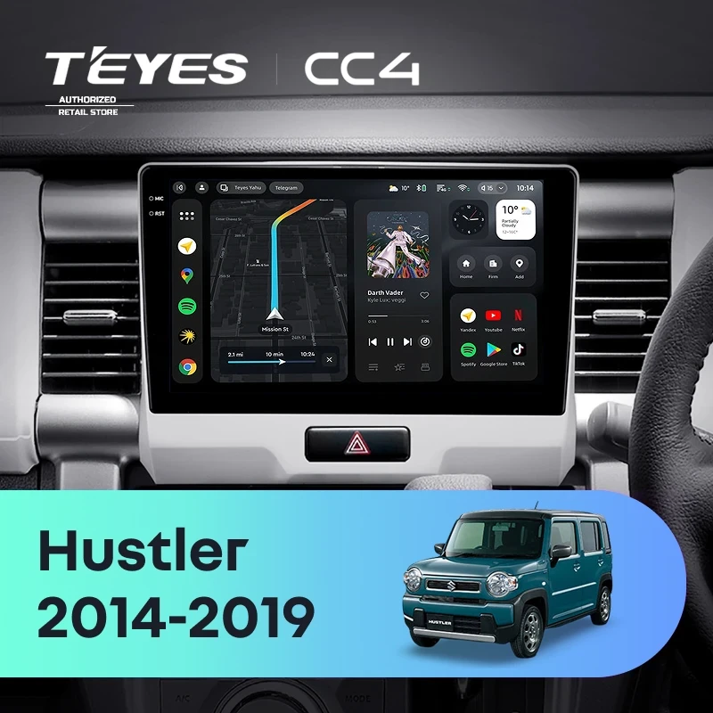 Штатная магнитола Teyes CC4 8/128 Suzuki Hustler (2014-2019)