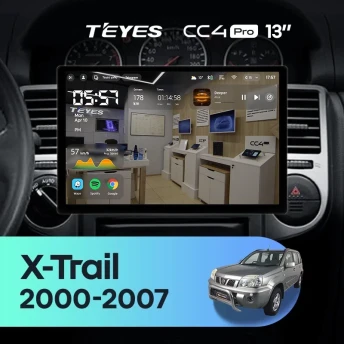 Штатная магнитола Teyes CC4 Pro 12/256 Nissan X-Trail T30 (2000-2007) F1 (13")