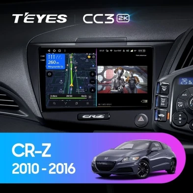 Штатная магнитола Teyes CC3 2K 6/128 Honda CR-Z 1 (2010-2016) Правый руль
